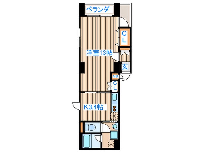 レジデンス勾当台の物件間取画像