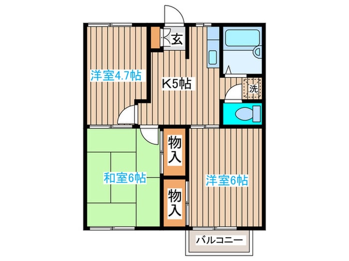 グリーンパルの物件間取画像