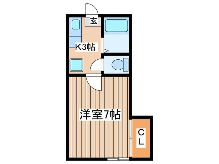 ホワイトキャッスル１１番館の物件間取画像