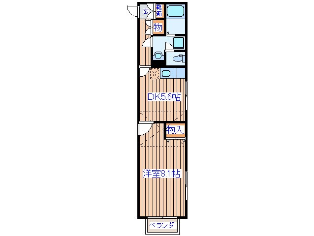 ｱﾌｫﾘｽﾃ-ｼｮﾝ ﾉ-ｽ 壱番館の物件間取画像