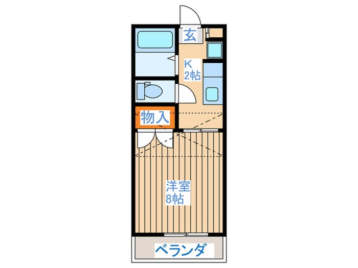 プリンスコート西多賀Ⅱの物件間取画像