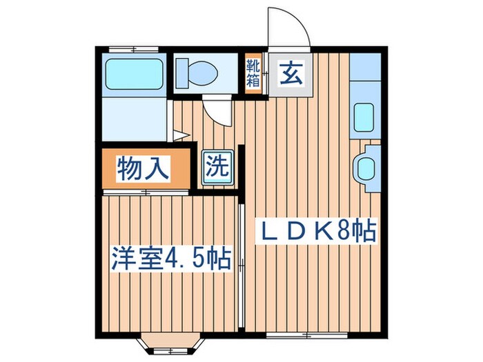 コーポワタナベ苦竹の物件間取画像