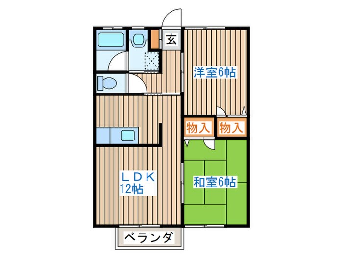 ドエルビレッチの物件間取画像