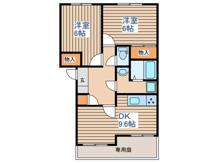 マルベリーズ壱番館の物件間取画像