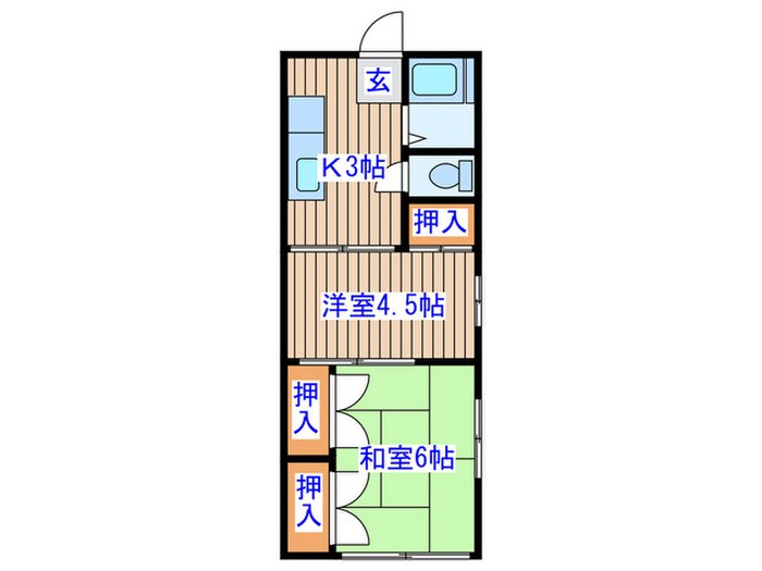 小松島225ハイツの物件間取画像