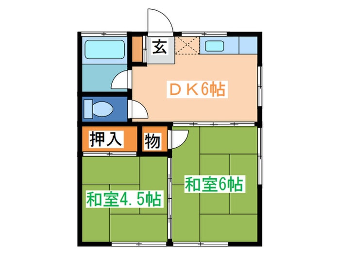 サンハイツ宮崎の物件間取画像