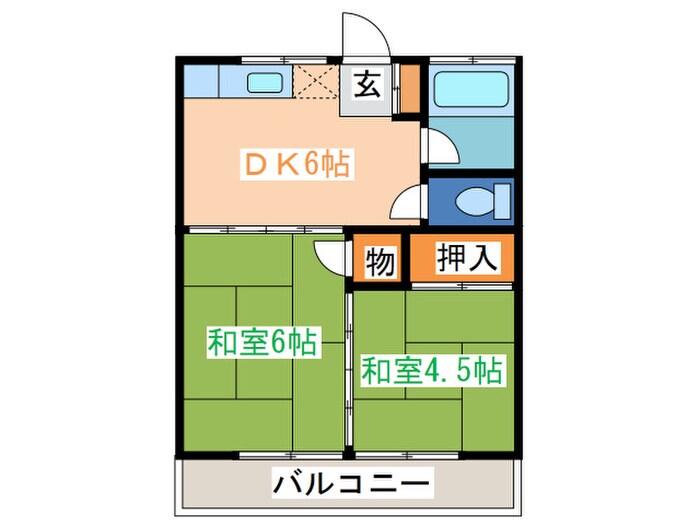 サンハイツ宮崎の物件間取画像