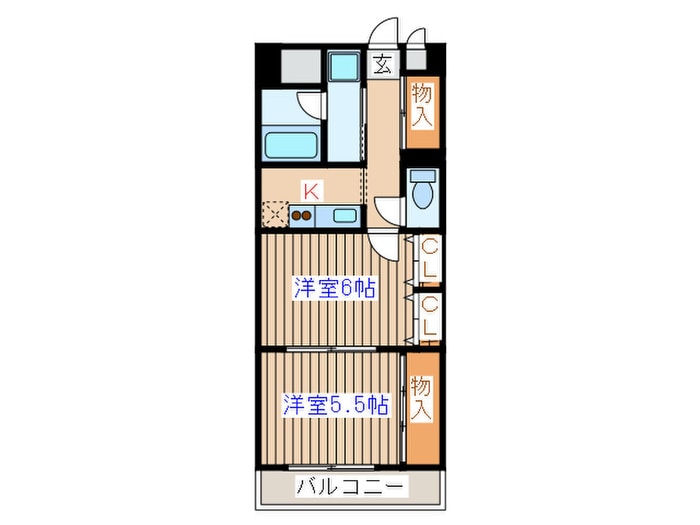 ロイヤルヒルズ泉中央の物件間取画像