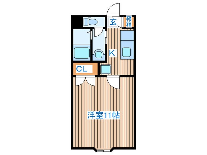 ラボーテ栄の物件間取画像
