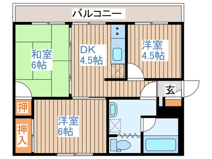 ジャスパーハイツの物件間取画像