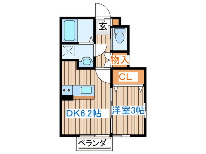 ビアンカーラＡの物件間取画像
