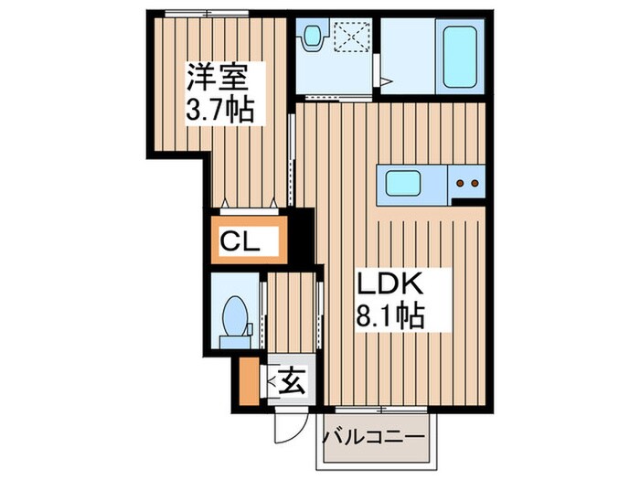 ビアンカーラＢの物件間取画像
