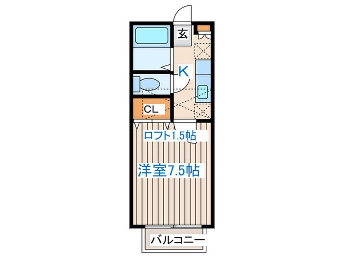 スワンハイツの物件間取画像