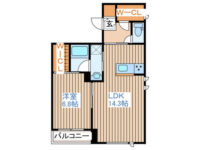 シャーメゾン新寺Ⅰの物件間取画像