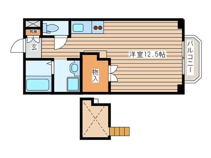 サンフェリ－チェ・１７の物件間取画像