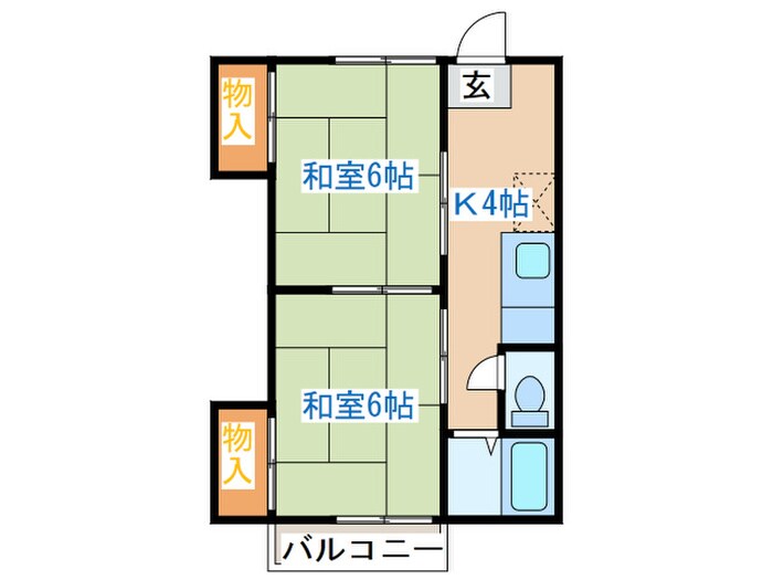 メゾンカキヌマの物件間取画像