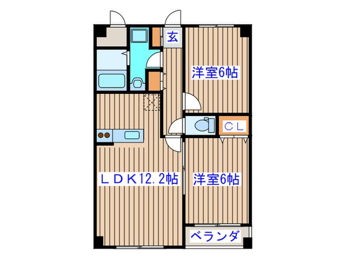 フレンディオ30の物件間取画像