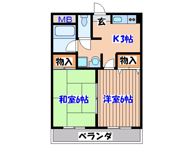 シティパル田子の物件間取画像