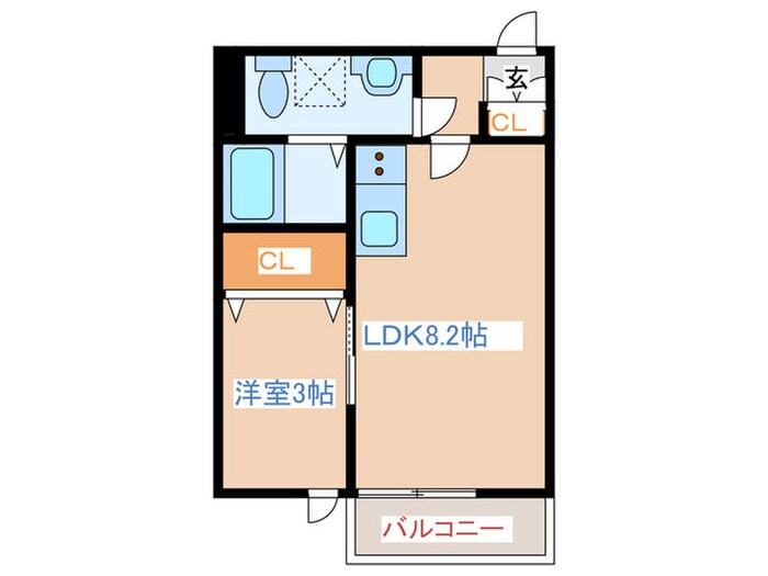 カーサ荒巻中央の物件間取画像