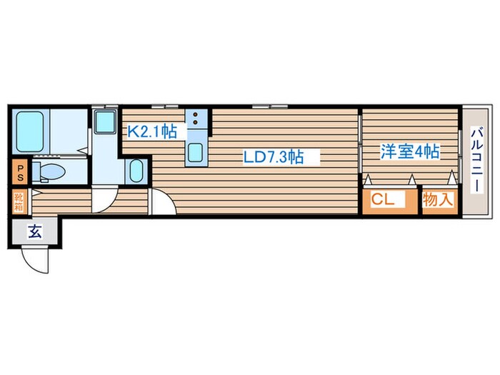 メゾンエスポワール成田町の物件間取画像