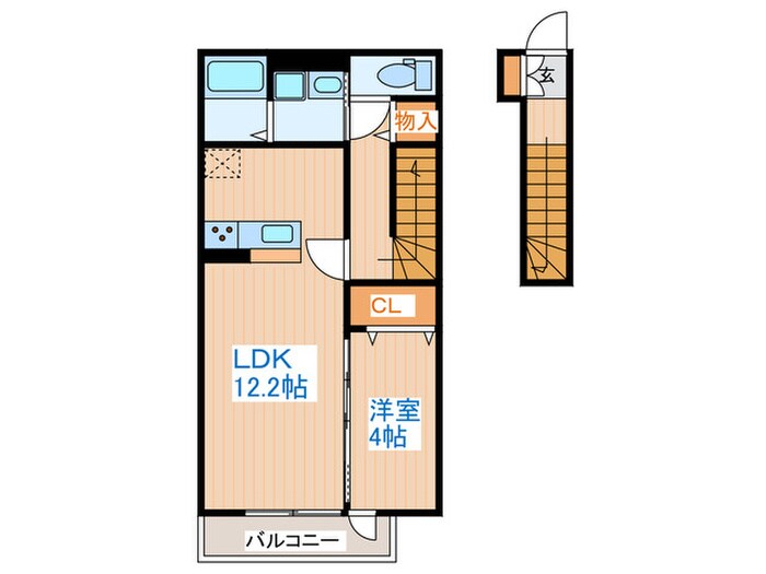 D-room高松の物件間取画像