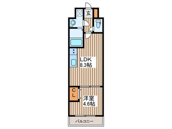 BLESSED　LIFE上杉の物件間取画像