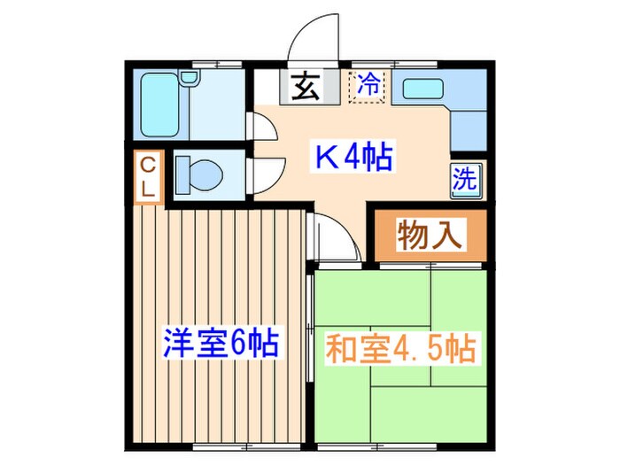 ファミールあいりんの物件間取画像