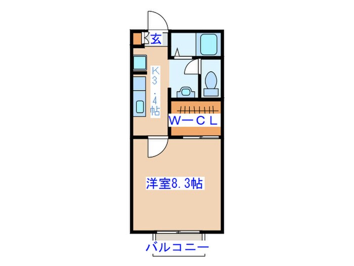 Grandee　Suzu　Bの物件間取画像