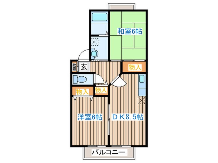 ボヌール郡山の物件間取画像