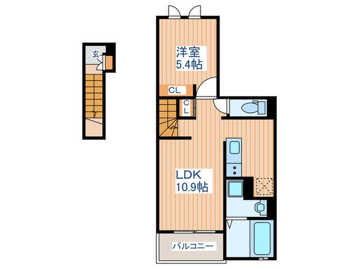 ベルフィミーモ東松島の物件間取画像