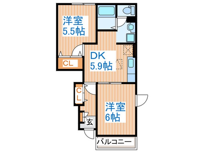 Plesant　Mの物件間取画像