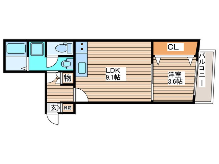 ラフィーノ北仙台の物件間取画像