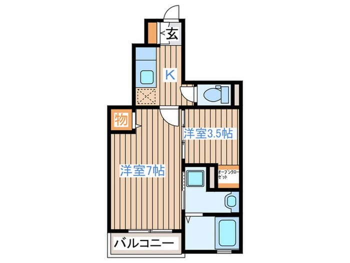 Ｍ＆Ｔ沖野の物件間取画像