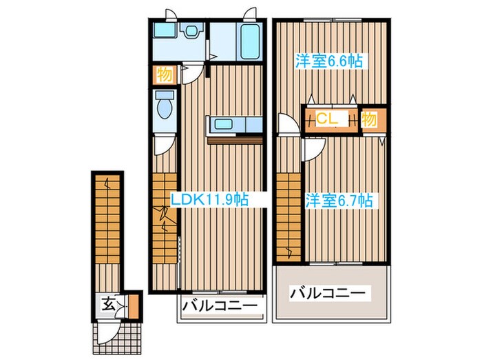 グレイスコート２１　弐番館の物件間取画像