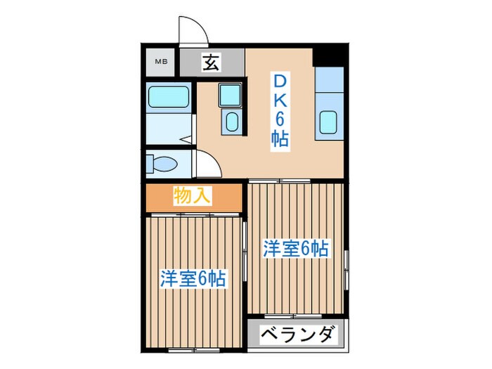 コーポ砂押南の物件間取画像