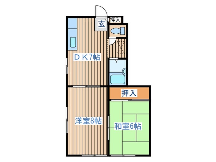 コーポワコーの物件間取画像