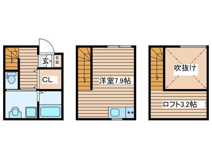 ノヴァ原町　B棟の物件間取画像