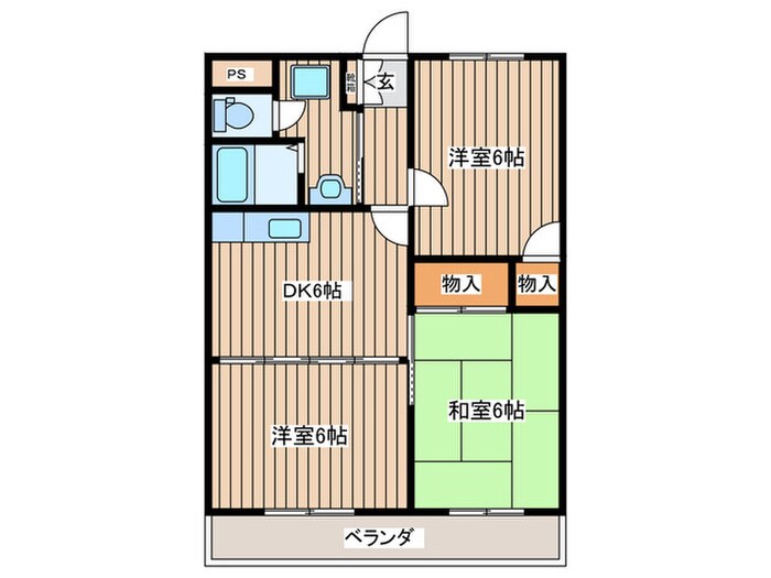 クオリティハイム協栄Ａの物件間取画像