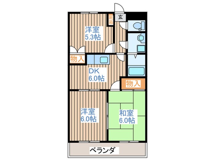 ヴィンテージ桜の物件間取画像