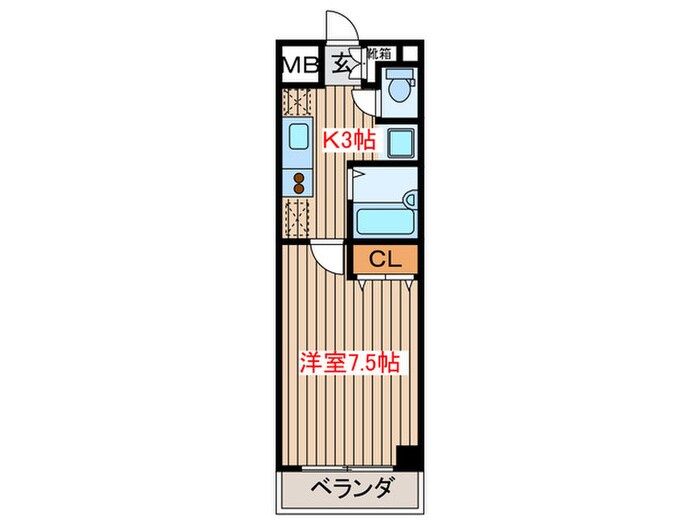 サンヴァーリオ新田駅前Ⅴの物件間取画像