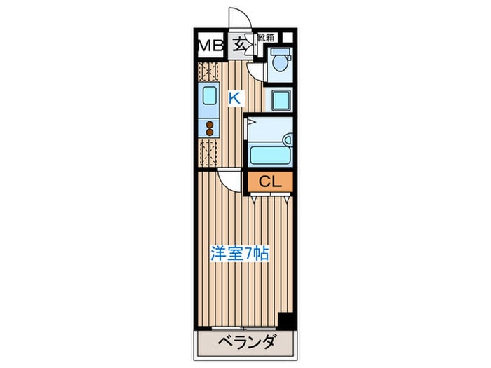 サンヴァーリオ新田駅前Ⅴの物件間取画像