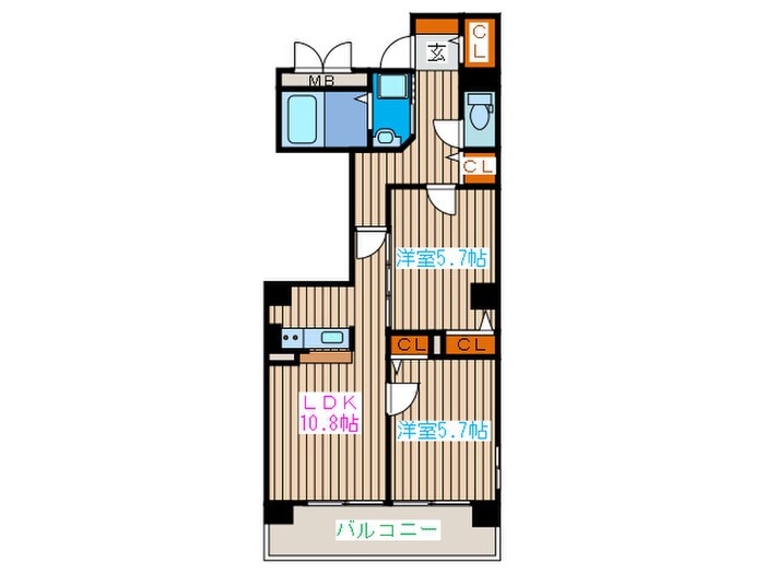 トラディション車町の物件間取画像