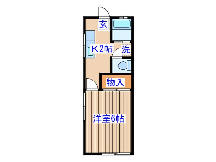 相原アパートの物件間取画像