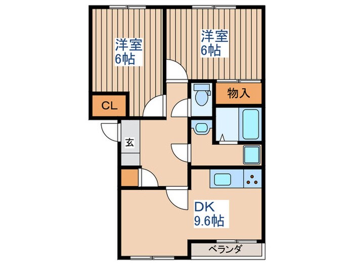 マルベリーズ参番館の物件間取画像