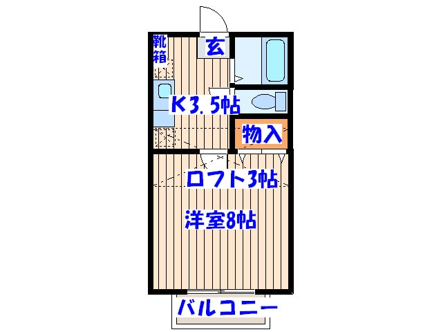 クレセール南吉成二番館の物件間取画像