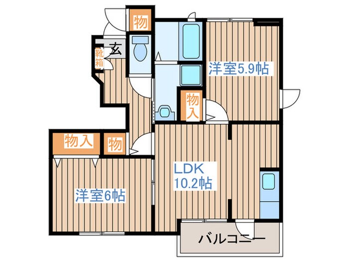 グリーンヴィレッジの物件間取画像