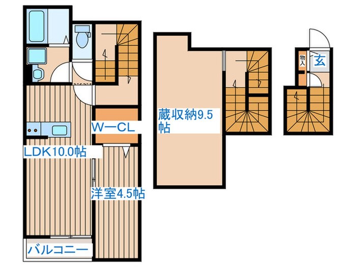 リトルパイン新田の物件間取画像