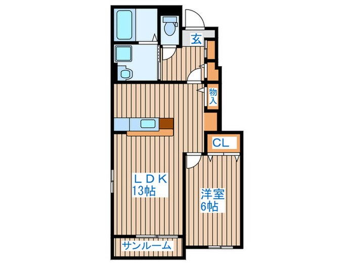 ストロベリーハウスⅣの物件間取画像