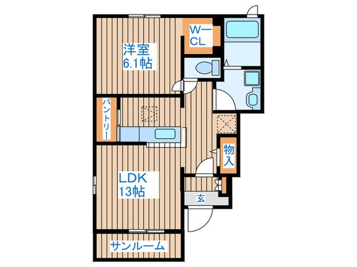 ストロベリーハウスⅢの物件間取画像