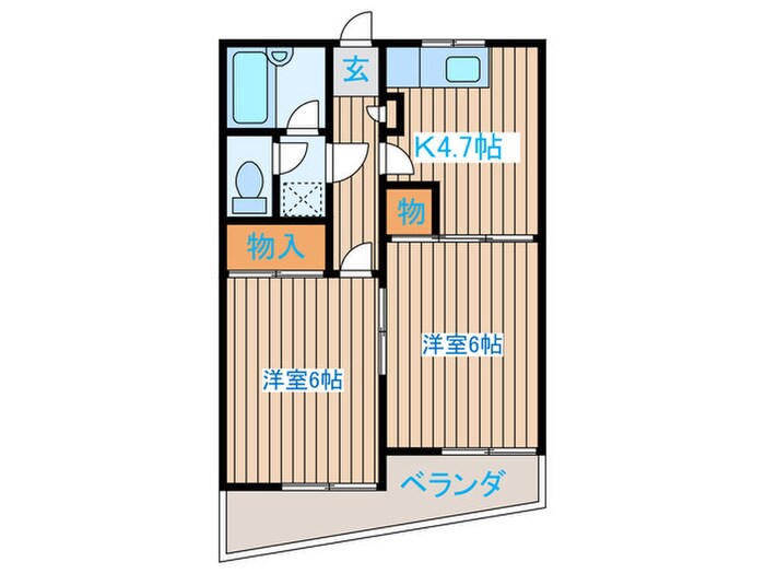 サンライフ松岡の物件間取画像